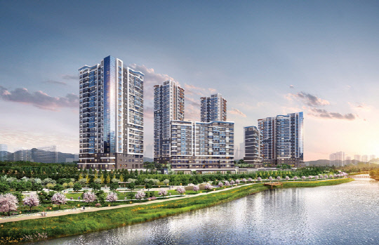 송파 위례 리슈빌 퍼스트클래스 투시도. <계룡건설 제공>